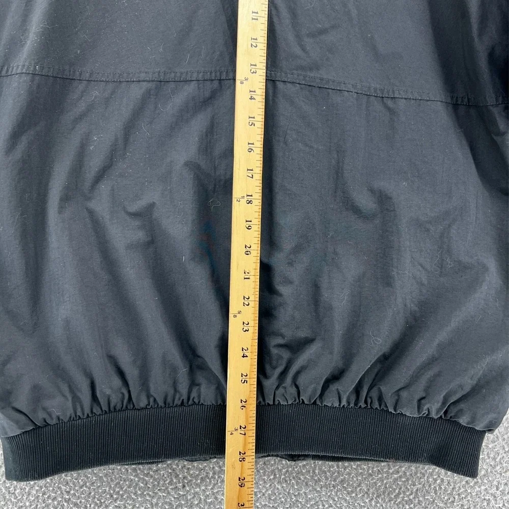 Vintage Helly Hansen Black Bomber Jacket Men's‎ XL Fleece Line Full Zip Korea